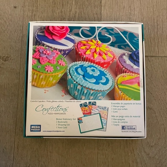 NWOT “Confections” Colorful Cupcakes Mega Puzzles 1000 Puzzle Pieces, Age 12+ - Picture 4 of 9